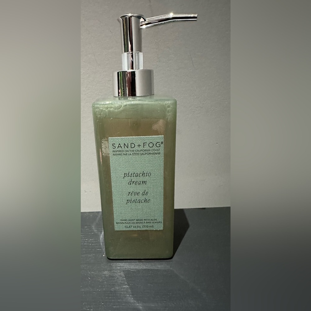 ✨New✨ Sand + Fog- Pistachio Dream Hand Soap (310mL glass bottle)